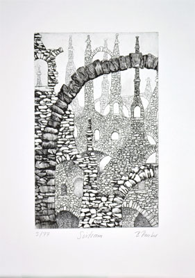 Radierung "Sistram" (1997)